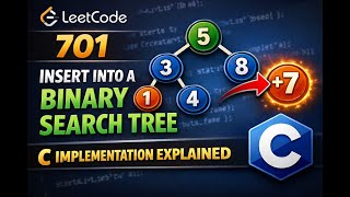 LeetCode 701 – Insert into a Binary Search Tree | C Implementation Explained