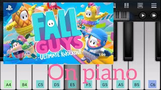 Fall guys soundtrack on piano #fallguys