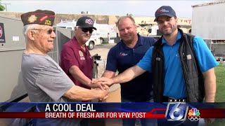 VFW receives free new air conditioning units following theft
