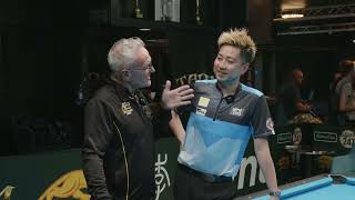 Mark White interviews Naoyuki Oi after win from last 32