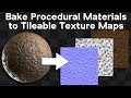 Bake Procedural Materials to Tileable Texture Maps (Blender & Gimp Tutorial)