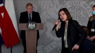 Ukrainian journalist makes emotional plea to Boris Johnson