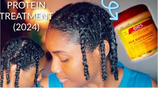 My Updated Protein Treatment Routine on High Porosity Natural Hair (2024) l Curl Training