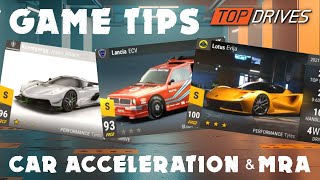 Top Drives Tips - Car Acceleration, MRA, OLA and HRA Explained