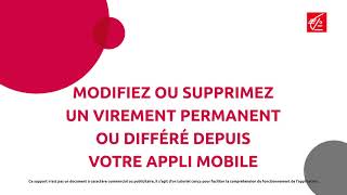 Faire simple pour nos clients : Suppression ou modification virement.