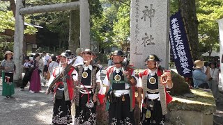 謙信公祭　米沢藩古式砲術保存会の砲術披露(春日山神社)2023年8月20日(Niigata)