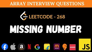Missing Number - Leetcode 268 | JavaScript Solution Explained