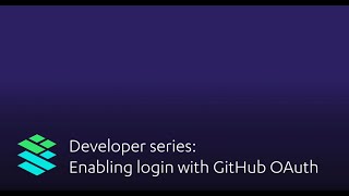 Enabling Login with GitHub OAuth - Cardstack Developer Series