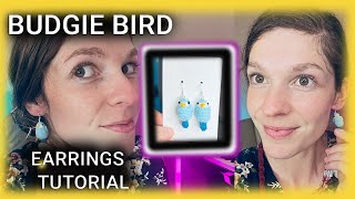 🦜 DIY Budgie Bird Earrings 🏡✨ Cute \u0026 Easy Bird Tutorial!