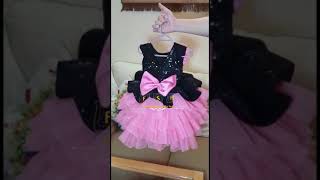 Buy Pink-Black Tutu Fancy Frock. And Dress Up Your Doll Like a Princess