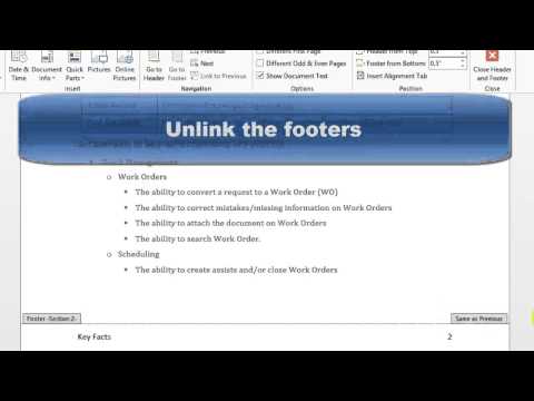 How to Add Different Footers in a Word Document How to Add Different Footers in a Word Document