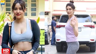 Karishma Tanna looks TIRED after workout, keep fit herself for wedding | Neha Sharma in gym dress