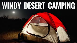 Solo Camping in the Windy Texas Desert