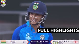 India vs England Women T20 WC Full Match Highlights, IND vs ENG Women T20 WC Full Highlights,Richa