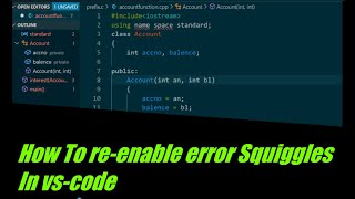 How To enable Error squiggles in VS code // complete solution .#vscode #squiggles #error #solution