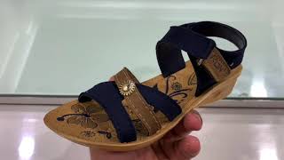 OKAY | High quality Ladies PU Sandal, Slippers, D804 Navy Blue