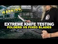 Extreme Knife Testing: Folding Knives vs. Fixed Blades Knives! 🔪 Which Knife Steel is Best?