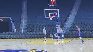 Stephen Curry getting up shots after practice | Warriors Training Camp 2019