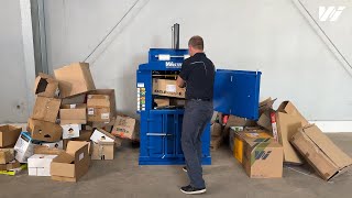 WastePac 60 Compact Cardboard and Plastic Film Vertical Baler