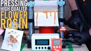 PRESSING MASTER KUSH FLOWER INTO HUGE FLOWS OF ROSIN: FULL ROSIN PRESS ASSEMBLY AND BEGINNERS GUIDE