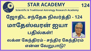 லக்ன கேந்திரம் - சந்திர கேந்திரம் என்ன வேறுபாடு? | மு.மாதேஸ்வரன் | SANDHEGA NIVARTHI 124