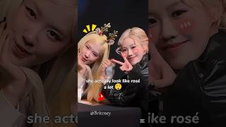 Rosé meet her lookalike#blackpink #100kview #rosé #shorts