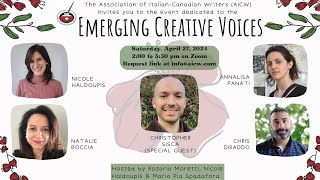 AICW's Books and Biscotti Literary Series - Emerging Creative Voices (April 27, 2024)