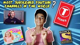 Top 5 Subscribed Youtube Channels In the world | #shorts