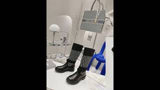 Dior CD autumn/winter ladies boots, vamp calfskin, cowhide interior#boots #dior