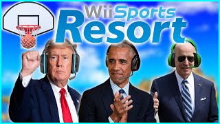 US Presidents Play Wii Sport Basketball