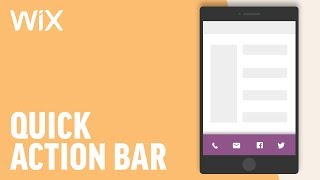 Mobile Quick Action Bar | Wix Tutorial