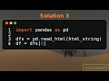 Python : How to convert HTML Table to Python dictionary