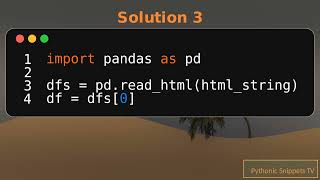 Python : How to convert HTML Table to Python dictionary