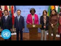 USA & others on DPR Korea Ballistic Missile Launches - Security Council Stakeout | United Nations