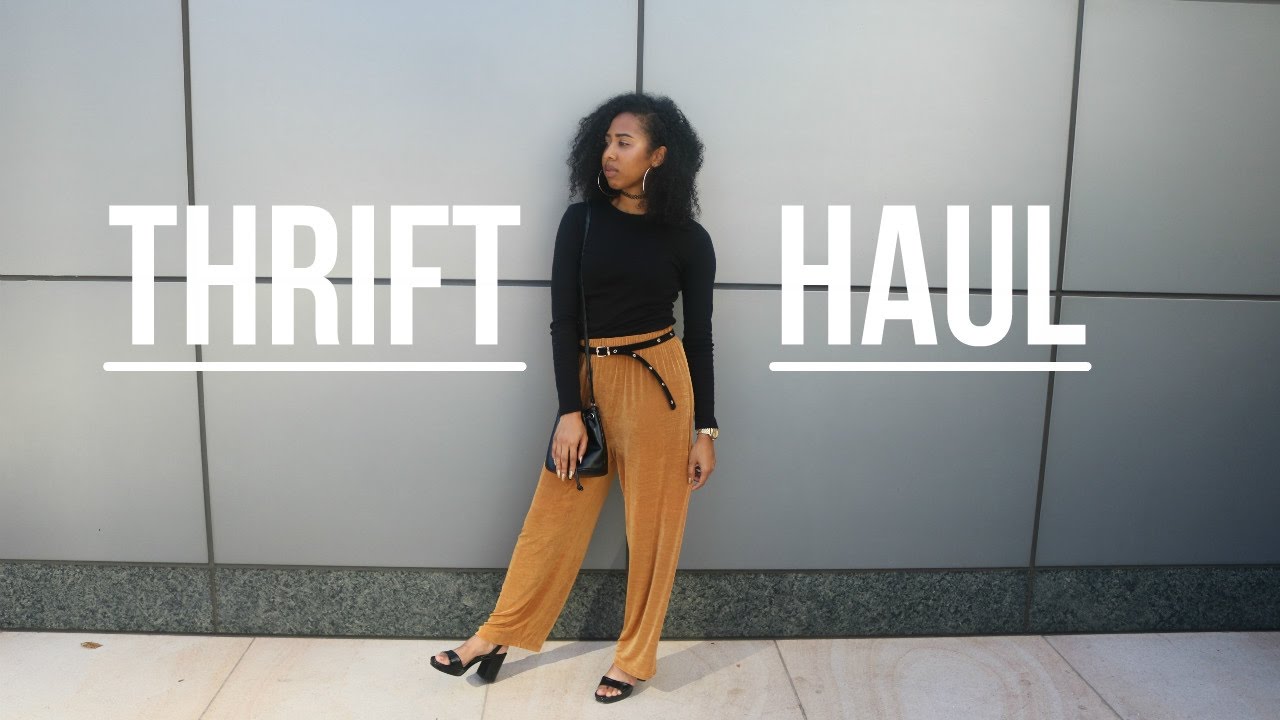 Mini Thrift Haul Try On Fall 2016 Youtube