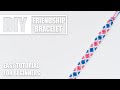 Diamond Candy Stripe Underneath X Macrame Friendship Bracelets | Easy Tutorial for Beginners