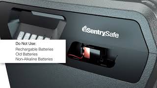 SentrySafe Digital Chest/File - How to Change Batteries