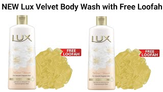 Lux Velvet Touch Body Wash with Jasmine and Almond Oil with Free Loofah