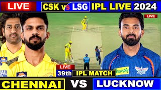 Live: CSK Vs LSG, Match 39, Chennai | IPL Live Scores & Commentary | CSK vs LSG | 1st Innings