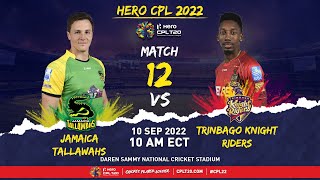 LIVE | Jamaica Tallawahs vs Trinbago Knight Riders | CPL 2022