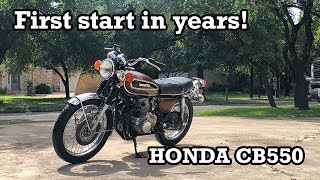 Abandoned Honda CB550: Will it run?