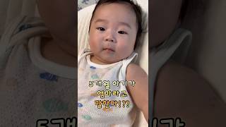 처음 엄마라고 말한 5개월 아기👶 #아기 #5개월아기  #육아 #옹알이 #귀염둥이 #babyshorts #babyvideos