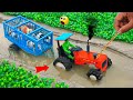 Diy Tractor Truck with trailer To pickup cow science project| Diy Tractor cows video|@sanocreator