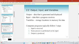Using Pseudocode to model a program (Output, Input and Variables)