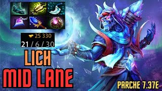 LICH MID LANE | Dota 2 | 7.37E | FREEZE YOUR ENEMIES