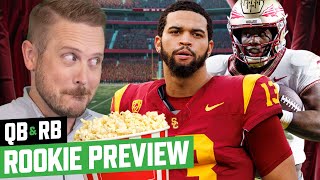 QB & RB Rookie Preview + Nerd Sheets | Fantasy Football 2024 - Ep. 1563