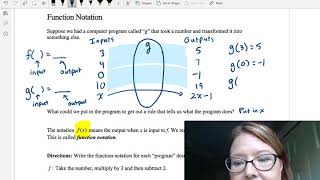 CAC Function Notation, Part 1