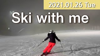 Ski with me⛷비오는날도 열일하신 코치님들과 함께!  스키 타러왔다가 아쉬워서 킨 라이브☺