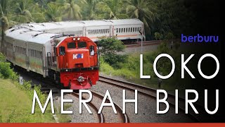 MOMEN KERETA TERMURAH SOLO JAKARTA BERSAMA LOKOMOTIF MERAH‼️ 20 Indonesian Train Maneuvers Footage