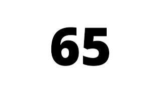65 Second Countdown Timer White Screen With Sound Effect